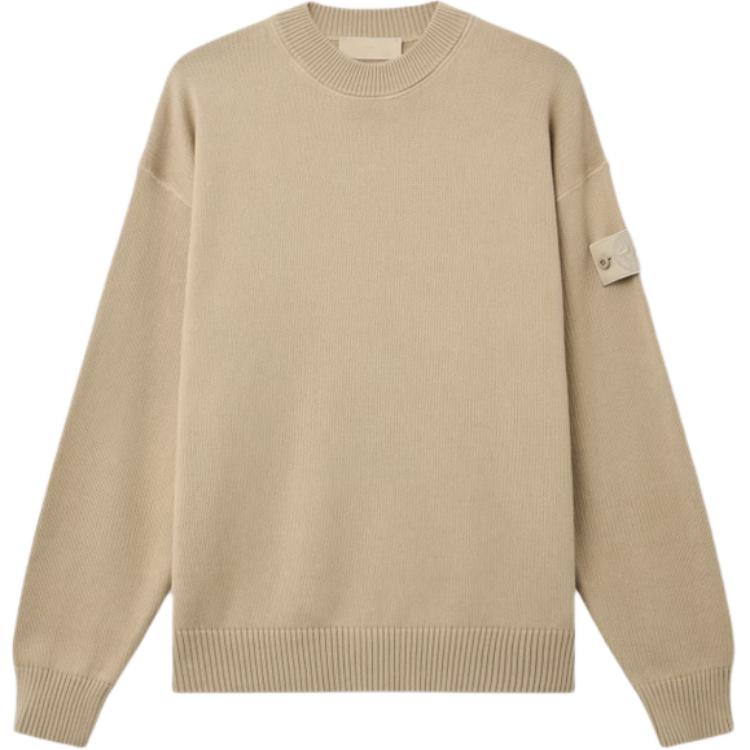 STONE ISLAND Свитер мужской с воротником-стойкой в рубчик, однотонный, серия 'Ghost', с нашивкой L2S1551000-63S00FA-V0090