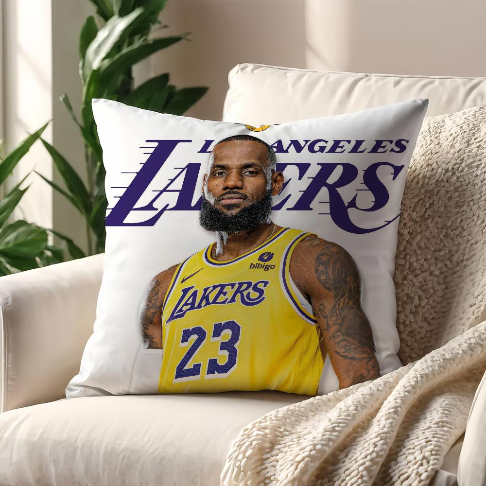 L-LeBron-J-James Basketball cushion cover Pillow Sofa Printing Decoration Room Home Office Coffee Shop Car Nordic Simplicity