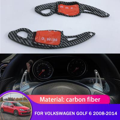 Автомобильный подрулевой переключатель передач для Volkswagen VW Golf 6 Mk6 Jetta SportWagen Vento Variant 5K 2008 ~ 2013 DSG из углеродного волокна