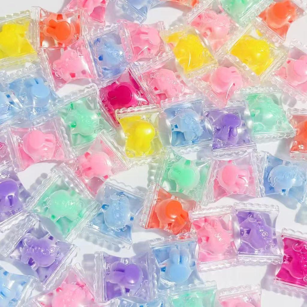 Прозрачные акриловые бусины «бусина в бусине» в виде конфет для изготовления украшений своими руками