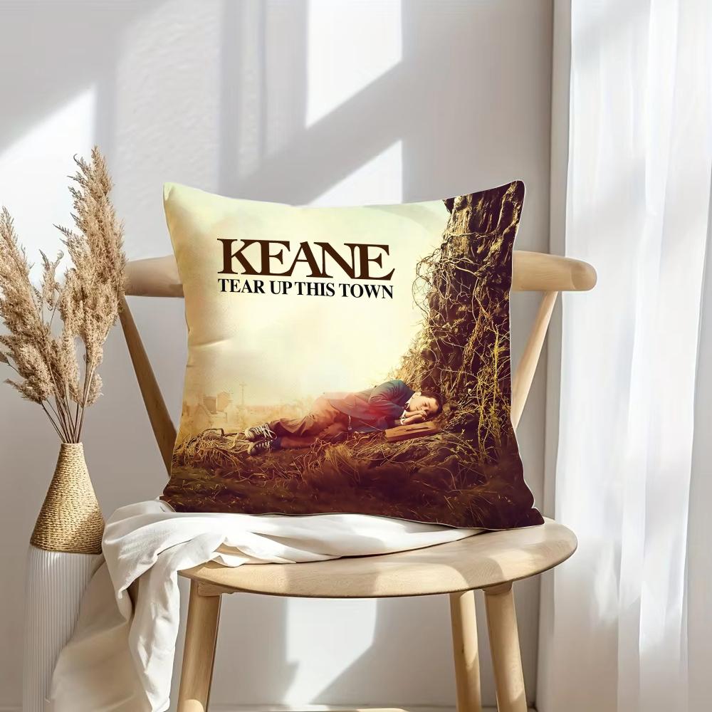 Чехол на подушку K-Keane Rock Мягкий плюшевый плед | Двусторонний декоративный чехол для подушки | Декор для дивана, спальни, дома