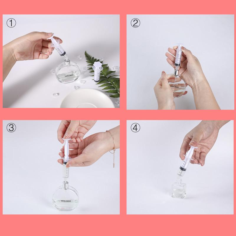 2 шт. пластиковый диффузор для духов, шприц для дозирования, необходимые косметические инструменты