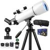 Набор астрономического телескопа для детей и высокое увеличение 70 мм 400 мм фокусное расстояние наблюдение Луны фото и видео со смартфона двойное использование для небесных и