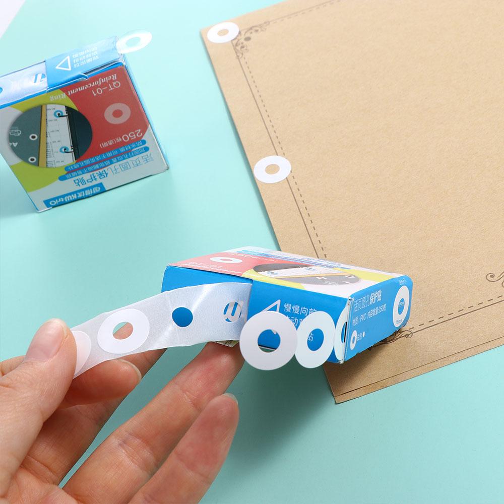 Student 15mm Loose Leaf Reinforcement Ring Hole Reinforcement Labels Round Stickers Binding Paper Sticker Hole Punch Protector