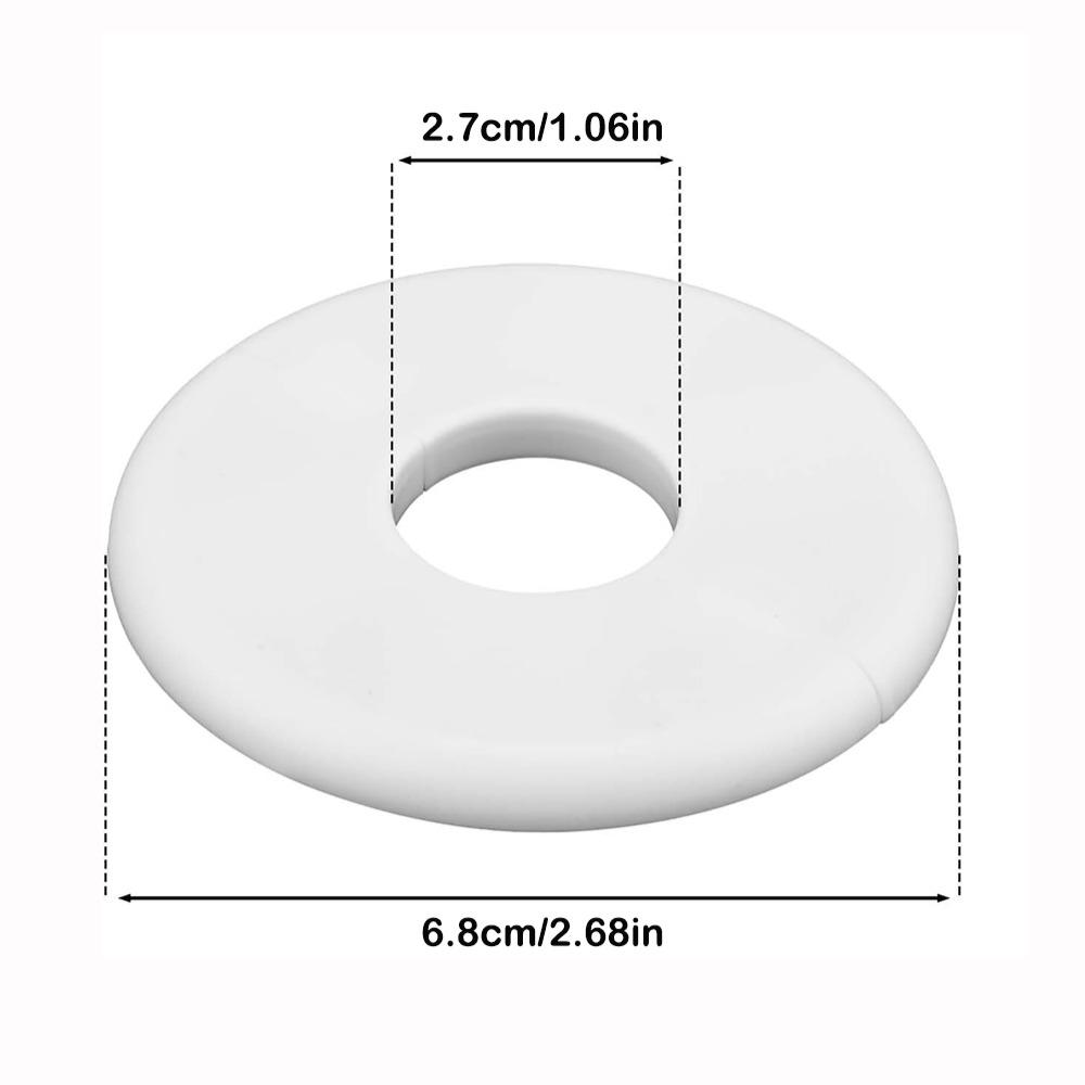 New Splittable Wall Hole Decorative Cover Self-adhesive White Wall Split Flange Round Hole Decor Plumbing Floor Ceiling