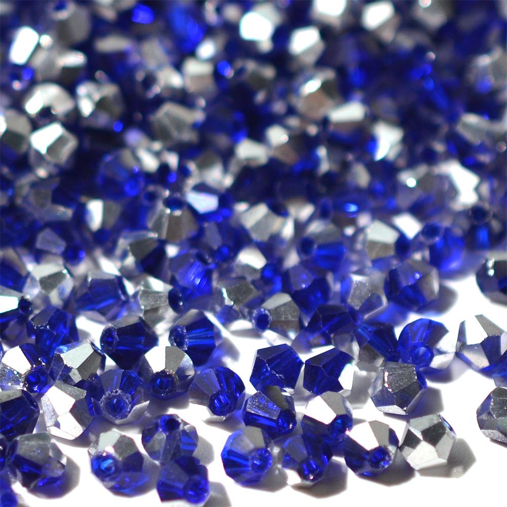 100 штук 4 мм биконических гальванизированных бусин из австрийского хрустального стекла металлических многоцветных для изготовления ювелирных изделий