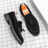 Fashion Tassel Loafers Mens Party and Business Casual Men Dress Platform Shoes Comfortable Luxury Black Driving Shoes Fashion Gentleman