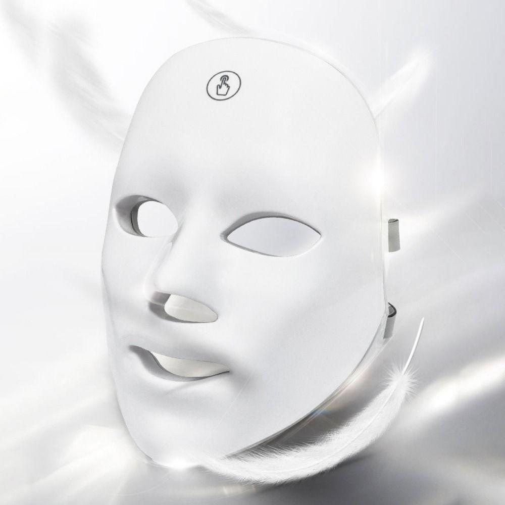 Rechargeable Photon Facial LED Mask 7 Colors Beauty Mask LED Face Mask  Relaxation Treatment