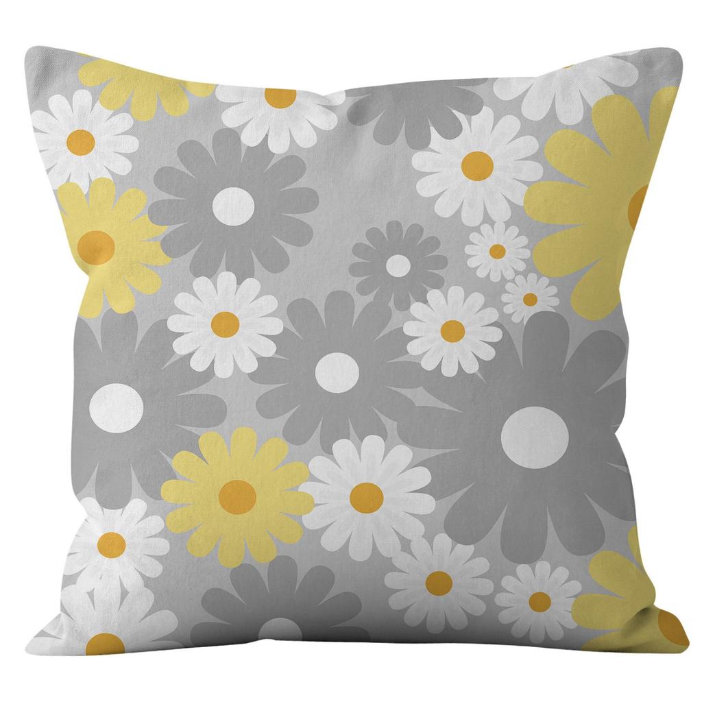 Cute Daisy Pillowcase Fresh Daisy Elegant Home Sofa Pillow Cushion Cover