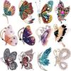 Enamel Butterfly Brooches for Women Unisex Rhinestone Insect Pins Banquet Party Backpack Gifts Jewelry Accessories