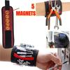 Magnetic Wristband with 6 Powerful Magnets for Holding Screws Nails Drill Bits DIY Handyman Tool