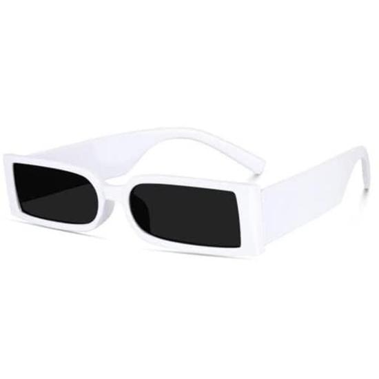 Sheomy Unisex Combo предлагает набор из 5 очков Black Candy MC stan Rectangle Retro Vintage Narrow Sunglasses Women::Мужчины