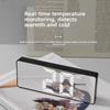 Mirror Display LED Mirror Clock Adjustable Brightness Large Number Digital Alarm Clock USB/Battery Powered Mute Function