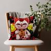Manga anime TTurbo Granny cat couple Comfortable soft Pillow Case for Sofa cartoon kawaii Living Room Home office Decor Covers
