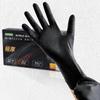 OMAYOU Disposable Nitrile Rubber Extra Highly for Automotive Oil Motorcycle Smartphone Black 50 Gloves, 0.25mm/8mm Thick, Thick, Durable,