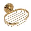 Wall Mounted Metal Soap Holder Antique Bathroom Soap Basket Dish Holder Golden Twist