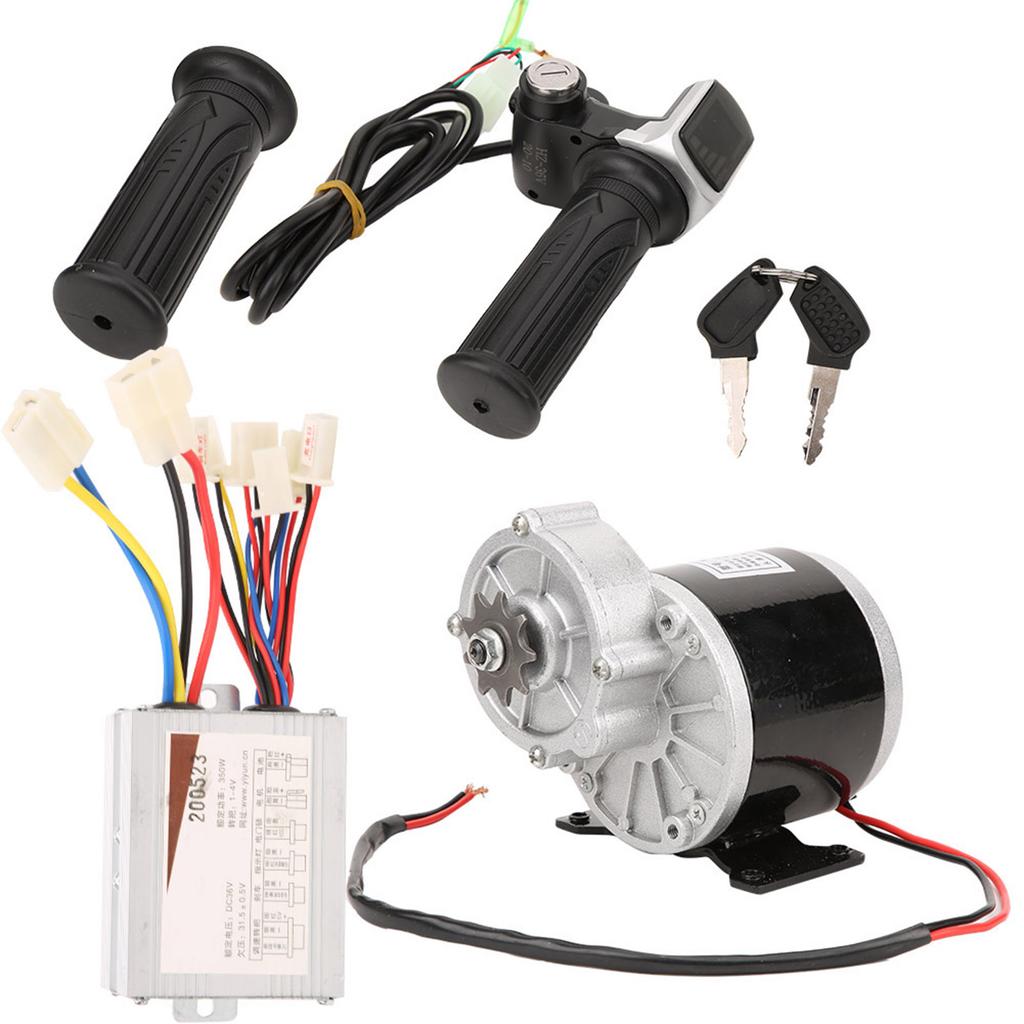 36 В 350 Вт EBike Brush Motor Controller Square Screen Electric Количество с ручкой газа