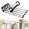 Multi-functional Pants Rack Shelves 5 In1 Stainless Steel Wardrobe Magic Hanger
