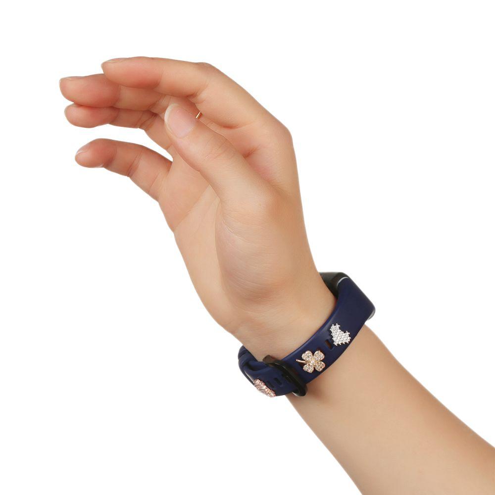 Аксессуары Металлические Шармы Декоративное Алмазное Украшение Для iwatch Браслет Силиконовый Ремешок Аксессуары