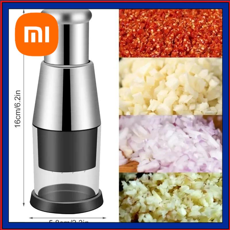 Xiaomi Multifunctional Kitchen Accessories Food Chopper Slicer Vegetable Manual Garlic Chopper Garlic Handheld Crusher Pressing Chili