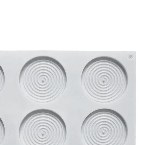 Многоразовая форма для торта, легко высвобождающаяся пищевая мягкая силиконовая форма для выпечки льда, шесть гравитационных форм для печенья, инструменты для выпечки