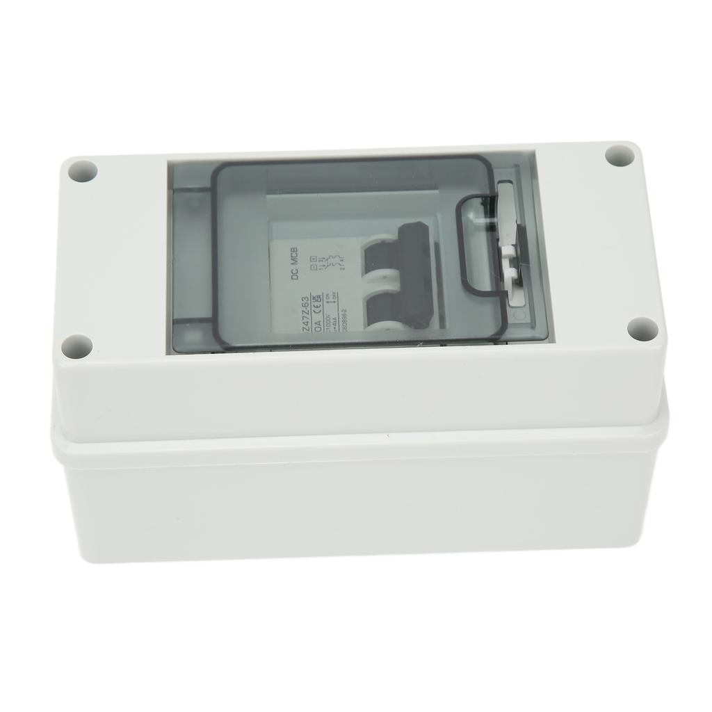 2P PV System DC Mini Circuit Breaker with Box IP65 Waterproof Solar PV Disconnect Switch DC1000V 20A