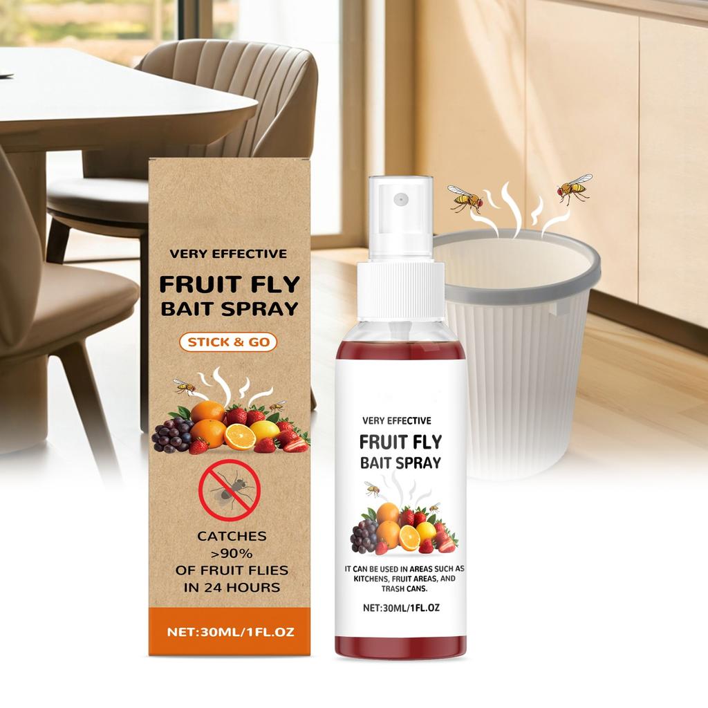 Средство от плодовой мушки с фруктосорбитолом высокоэффективно для отлова на кухне, безопасно 30 мл