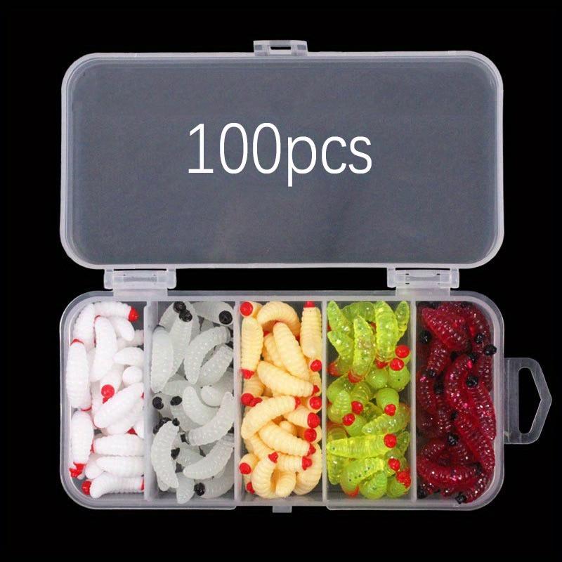 Мягкий силиконовый опарыш Мягкая искусственная хлебная личинка Рыболовная приманка Приманки для дождевого червя Рыболовные приманки-черви