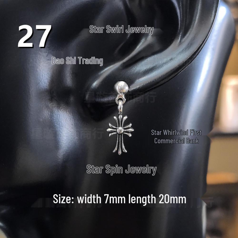 Новые висячие серьги G-Dragon с цветными бриллиантами для мужчин и женщин, белая медь, тайское серебро, серебряная игла s925