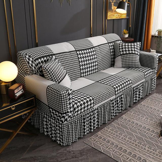 Дизайны Чехол для дивана с принтом и подушками для дивана, кушетки, шезлонга, эластичный чехол с узором в гостиной