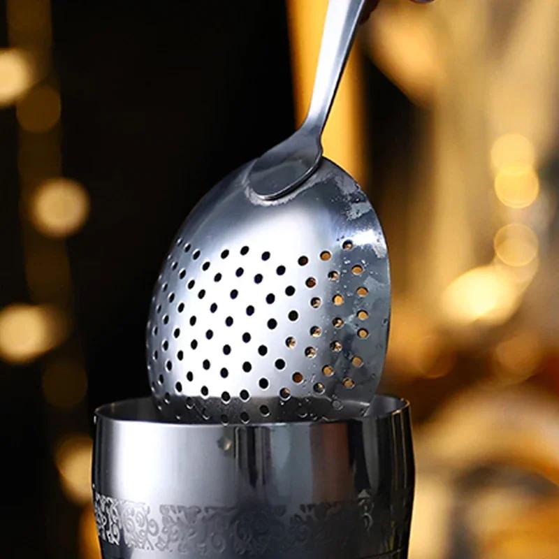 Julep Strainer Cocktail Bar Strainer Нержавеющая сталь Strainer Ложка для коктейлей Сетчатый фильтр Аксессуары для бармена
