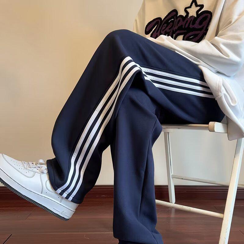 Унисекс темно-синие летние спортивные штаны для подростков