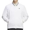 Adidas Golf Men's Adizero Water-Repellent Lightweight Fabric-Mix Full-Zip Jacket In White
