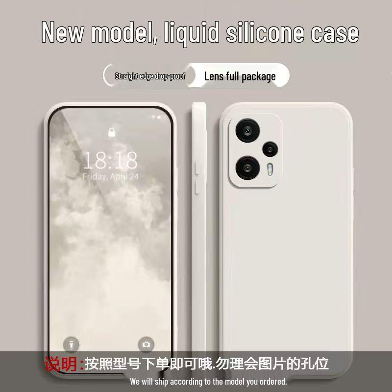 Чехол-кубик Рубика из жидкого силикона для Redmi Note 12 Turbo - Полное покрытие, Защита от падений.