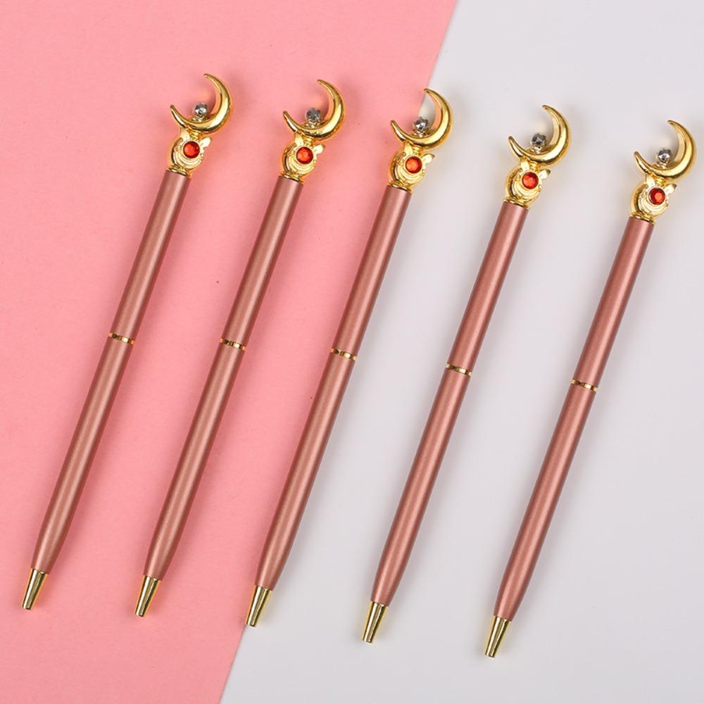 Cartoon Metal Ballpoint Pen High Quality Stationery Metal Moon Magic Wand Metal Pen Portable BallPoint Pen Write