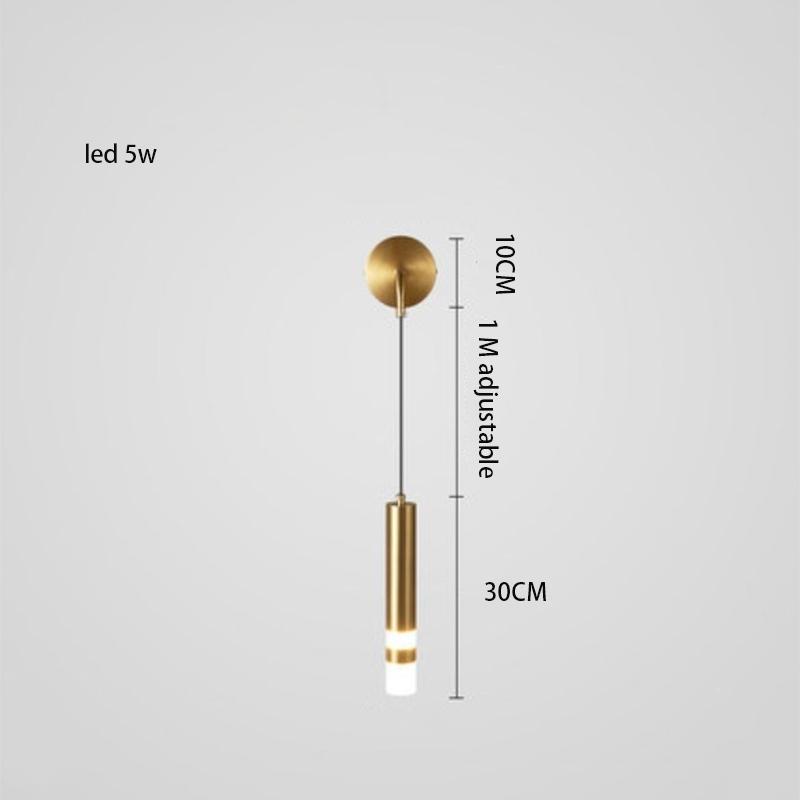 Светодиодный настенный светильник Nordic для спальни, современный минималистский креативный прожектор, фон для гостиной, декоративный настенный светильник Luste