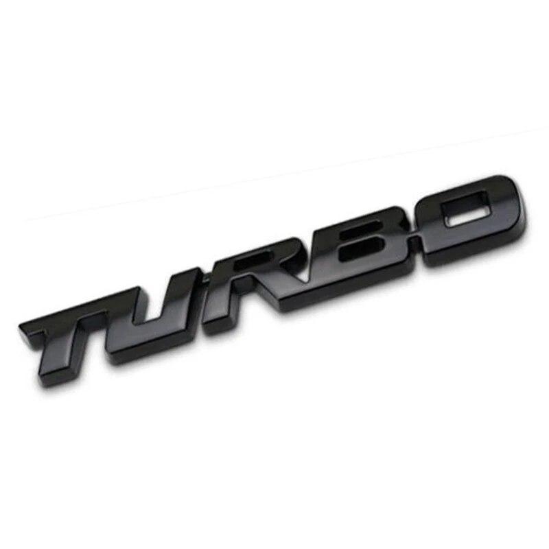 Автомобильная наклейка с турбонаддувом, турбо, металлический сплав, 3D значок, аксессуары для модификации автомобиля, задняя маркировка, боковая маркировка, декоративная автомобильная наклейка