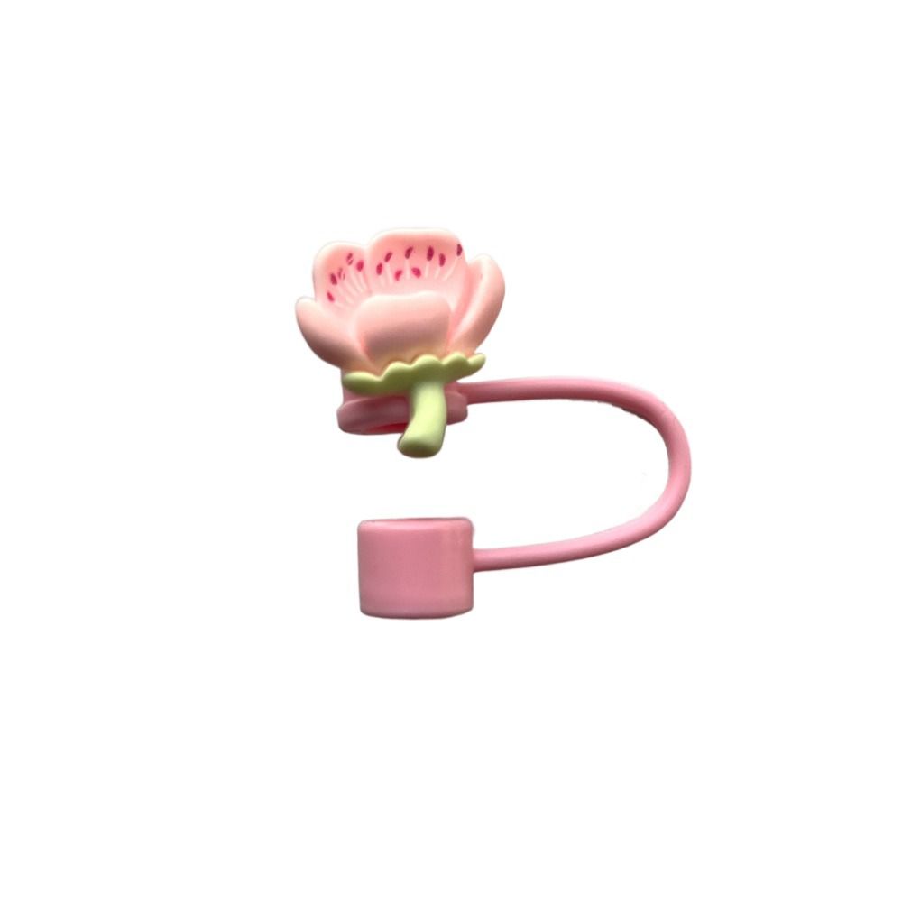 Dust-Proof Straw Topper Flower Straw Tips Lids Portable Straw Tips Covers for Stanley 10mm Straw