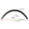 4Pcs/Set Universal Flexible Car SUV Off-road Fender Flare Wheel Arch Protector