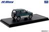 Hi Story Mitsubishi Pajero MINI Kilder Silver Finished Product 1/43 VR-II (1994) Green/Symphonic