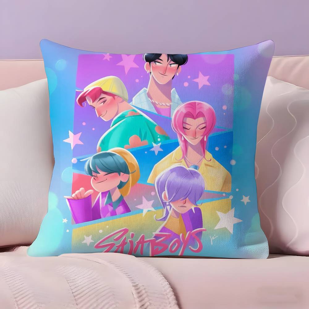 Горячий K-Pop S-Saja Чехол для подушки Наволочка Ультрамягкая Ткань, приятная к коже Комфорт как облако и Скрытая молния