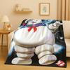 3D Horror Movie G-Ghostbusters Cartoon Flannel Blanket,Ultra Soft Warm Plush Throw for Home Bedroom Bed Sofa Cover Office Kids