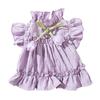 Cat Clothes Spring Summer Princess Style Tulip Pleated Dress Blue Cat Kitten Hairless Cat Pet Cat Clothing