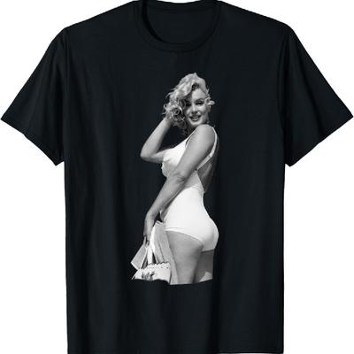 Футболка с позой Мэрилин Монро на пляже