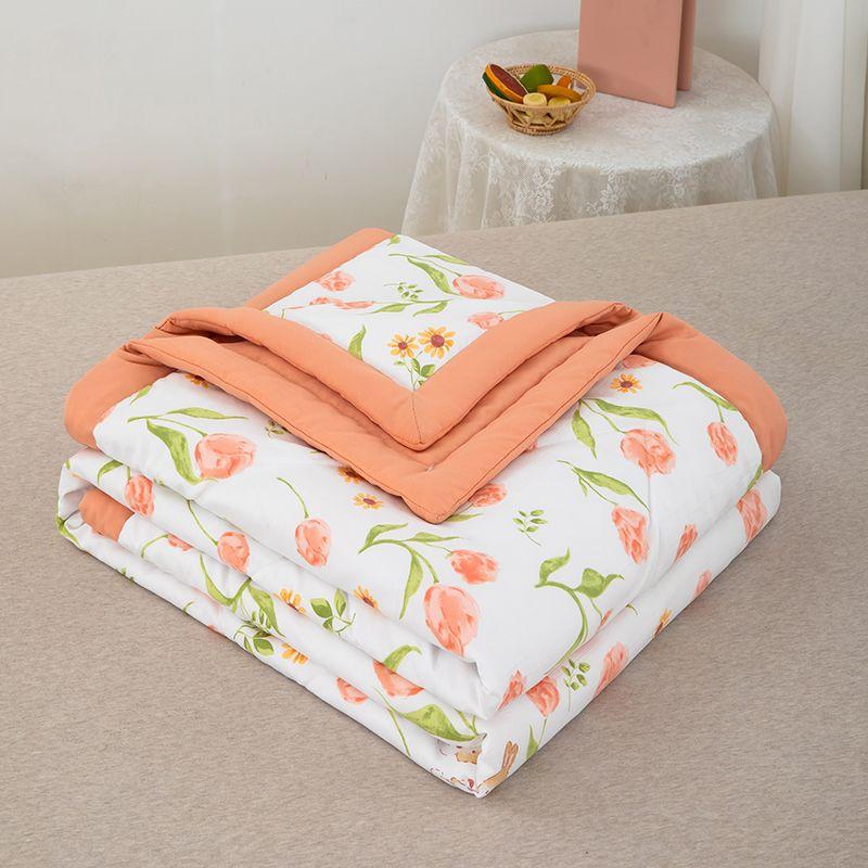 Одеяло Fresh Seersucker Printed Summer Cool, легкое и дышащее, приятное для кожи и без запаха, ультразвуковое тиснение