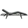 vidaXL Sonnenliege mit Auflage Poly Rattan Grau