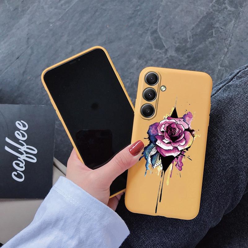 Мягкий силиконовый чехол Sunflower для Xiaomi Redmi Note 13 Pro 13C Poco C65 Samsung A35 A55 M35 Huawei Honor 200 Realme Camera Защитный противоударный чехол