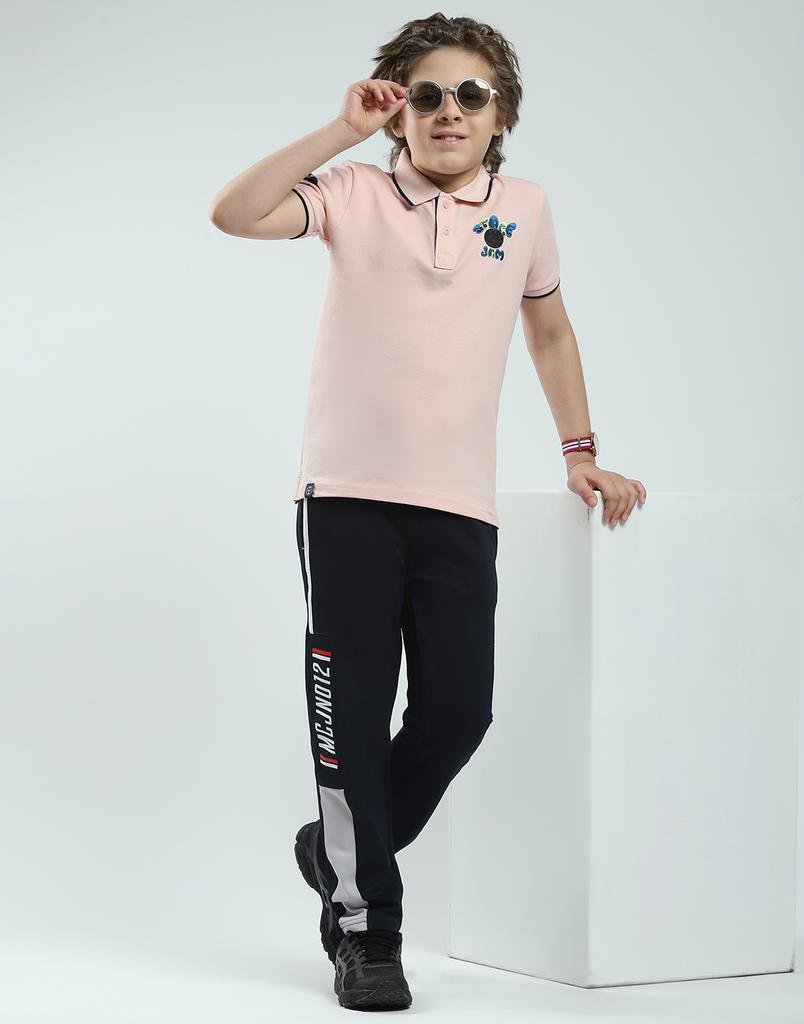 MONTE CARLO Поло с принтом для мальчиков, стандартного кроя, с коротким рукавом