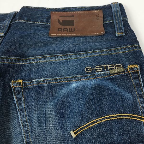 3301 G-STAR RAW Премиальные джинсы Деним Размер 30 Синие джинсы(ИСПОЛЬЗОВАЛ)