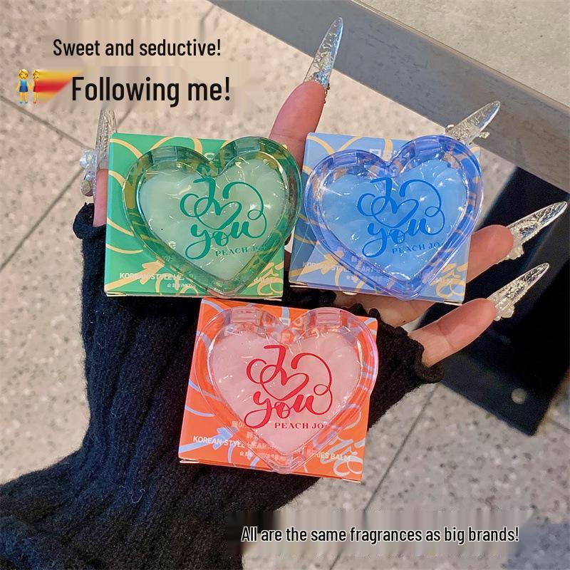 Твердый парфюмерный бальзам PEACH JO+: Стойкий Легкий Аромат Крем для Тела для Девочек и Студенток.